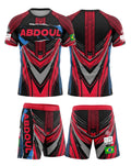 Ensemble MMA Personnalisé "TURBO Pink" - Nom + Drapeau | OCTOGOAT