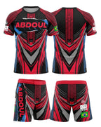 Ensemble MMA Personnalisé "TURBO Pink" - Nom + Drapeau | OCTOGOAT
