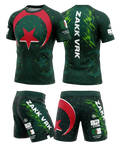 Ensemble MMA personnalisé OCTOGOAT collection DZ
rashguard vert et rouge avec prénom et drapeau algérien 