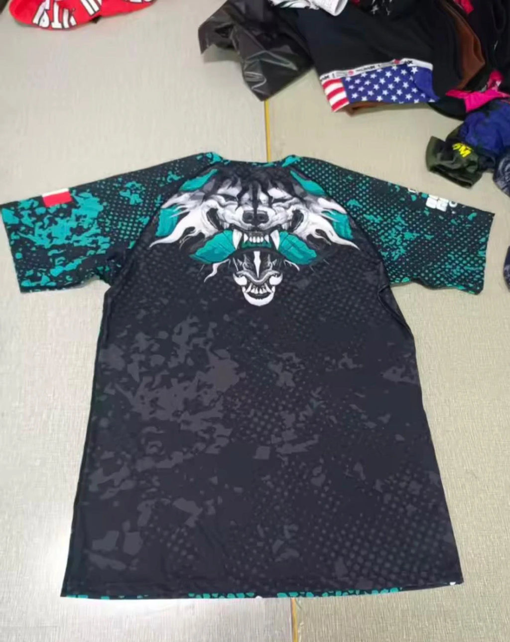 Ensemble MMA Personnalisé "RUBY" - Nom + Drapeau | OCTOGOAT