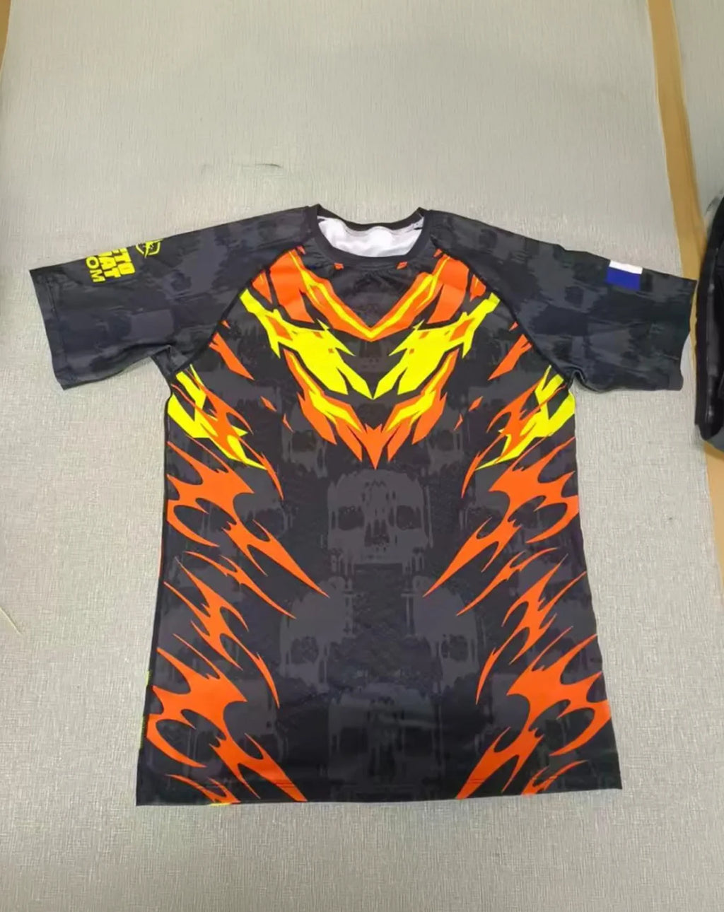 Ensemble MMA Personnalisé "SKULL" - Nom + Drapeau | OCTOGOAT