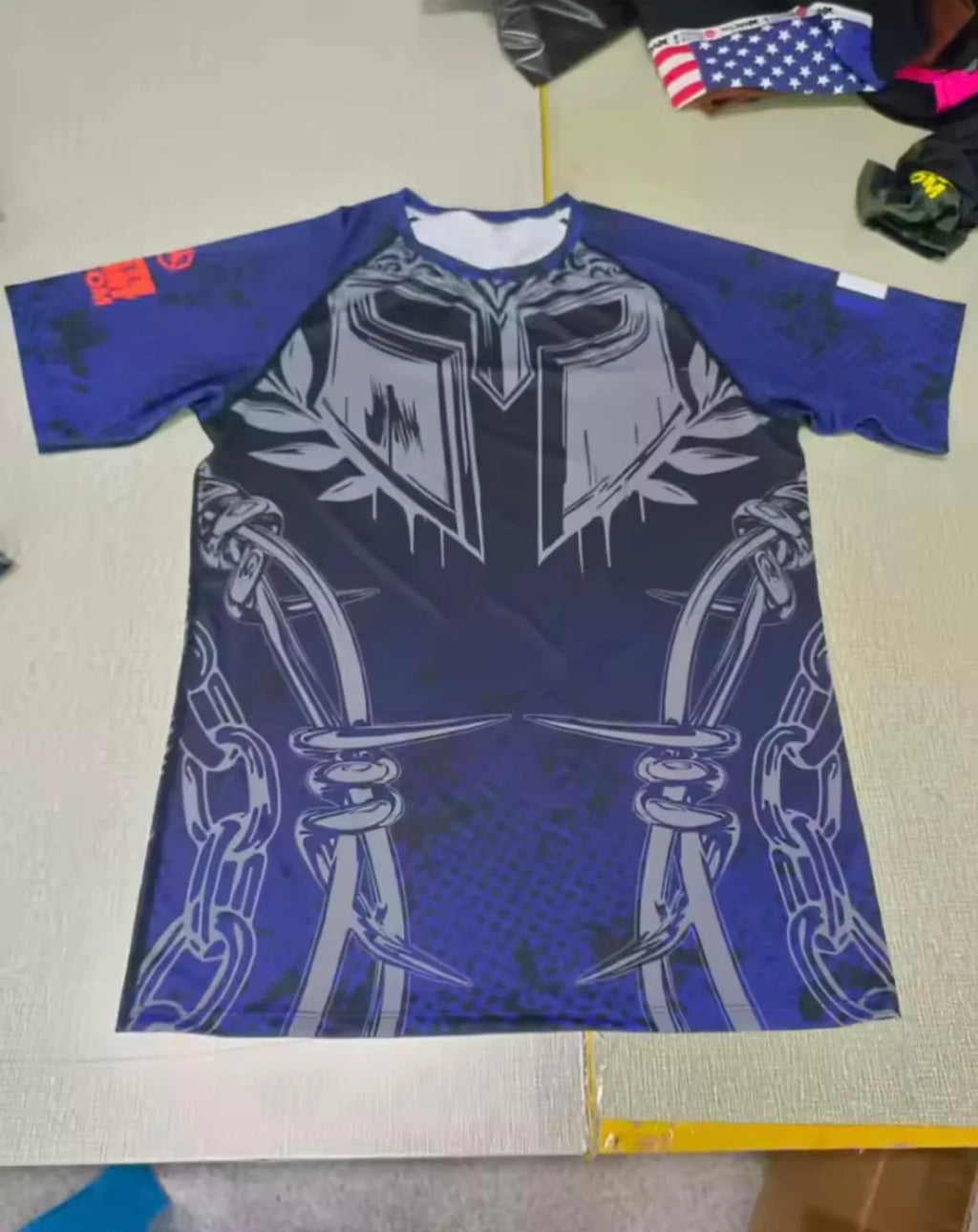 Ensemble MMA Personnalisé "SPARTAN" - Nom + Drapeau | OCTOGOAT
