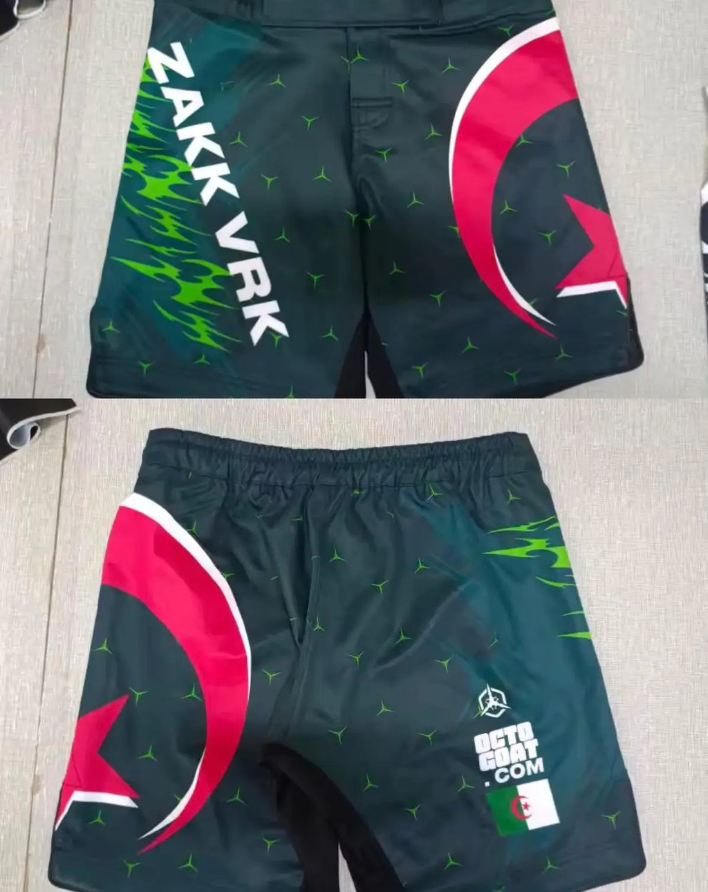 Ensemble MMA Personnalisé "DZ" - Nom + Drapeau | OCTOGOAT