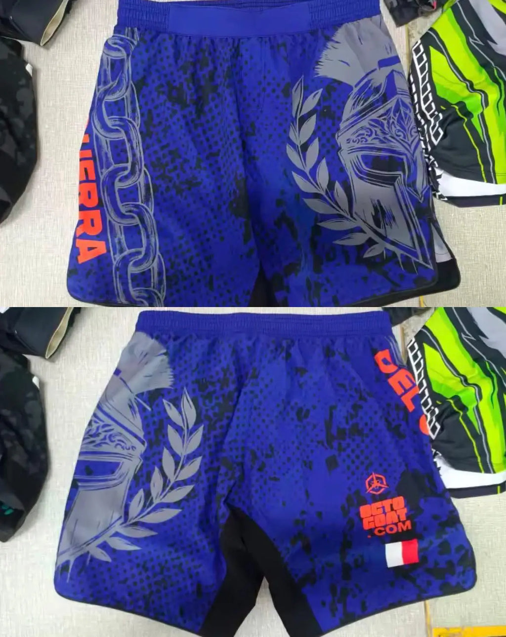Ensemble MMA Personnalisé "SPARTAN" - Nom + Drapeau | OCTOGOAT