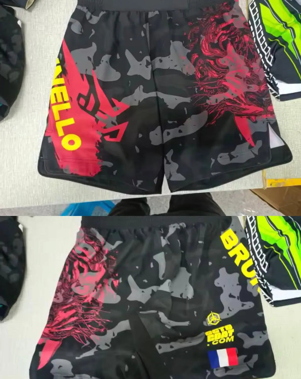 Ensemble MMA Personnalisé "TIGER" - Nom + Drapeau | OCTOGOAT