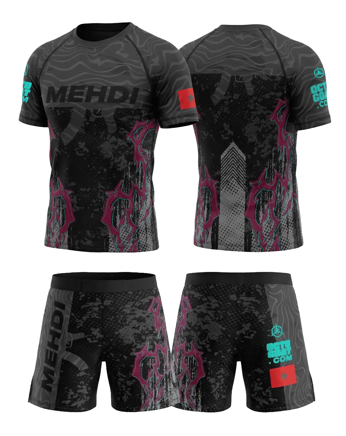Tenue MMA performance personnalisée — Finitions premium