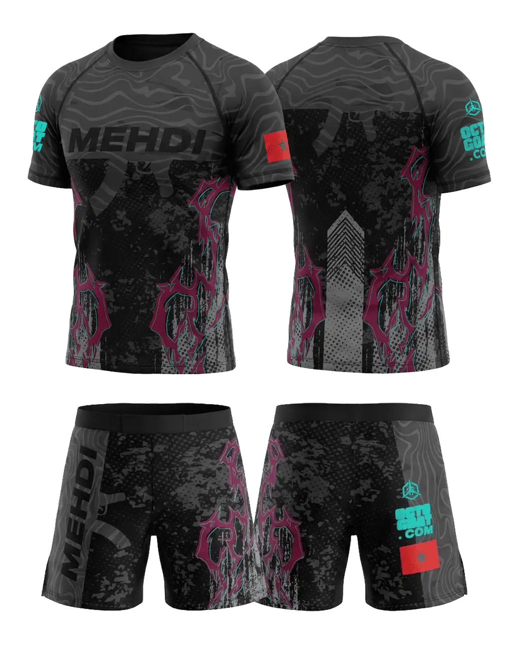 Tenue MMA performance personnalisée — Finitions premium