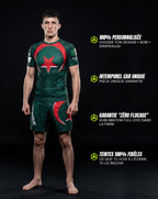 Rashguard MMA personnalisé avec nom et drapeau — OCTOGOAT, pièce unique fabriquée à la demande