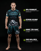 Ensemble MMA personnalisé rashguard et short — OCTOGOAT, ton prénom et ton drapeau intégrés au design